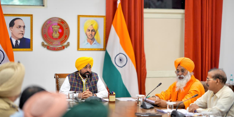 CM Bhagwant Singh Mann orders deadline-bound flood protection works, directs all DCs; says People’s Govt stands firmly with people