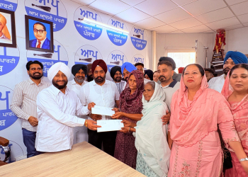MLA Kulwant Singh distributes cheques worth Rs 1.88 crore to Panchayats