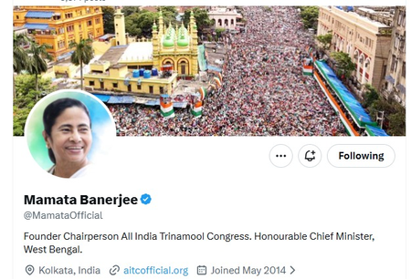 Bengal Assembly dissolved, Mamata Banerjee maintains ‘Chief Minister’ tag on social media