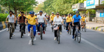 Recreational activities, fun sports zone adorn 74th edition of Fit India Sundays on Cycle