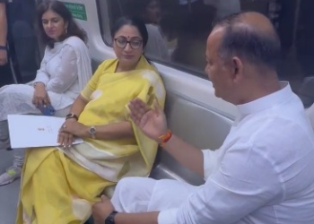 Delhi CM Rekha Gupta, BJP leaders take metro ride after PM Modi’s call for fuel conservation