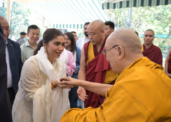 Bhumi Pednekar shares glimpse of her ‘inward journey’ as she meets Dalai Lama