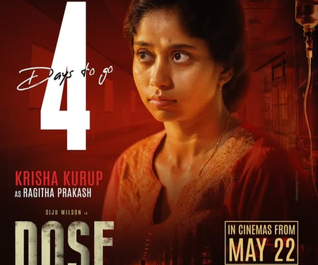 Krisha Kurup’s character in Siju Wilson’s medical crime thriller ‘Dose’ revealed