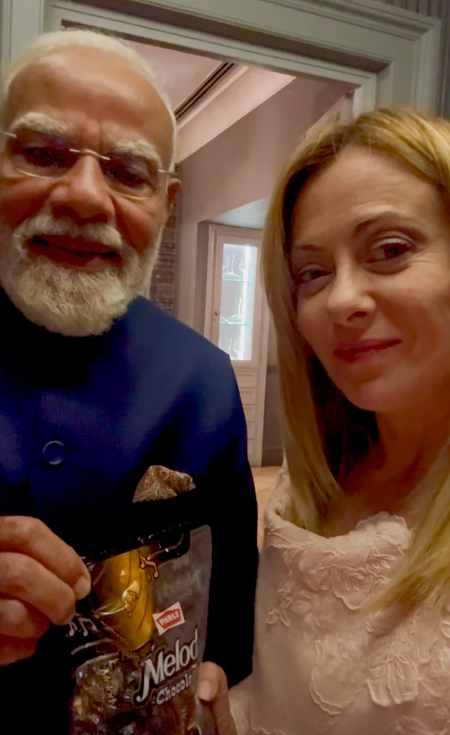 PM Modi gifting Melody toffees to Meloni breaks internet, video crosses past 100 million views