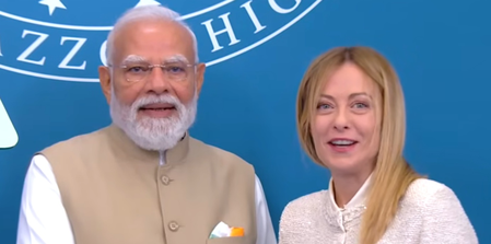 ‘Parishram hi safalta ki kunji hai’: Italian PM Meloni speaks in Hindi, spotlights strong ties with India