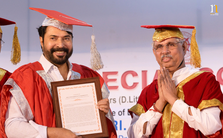 Mahatma Gandhi University honours Mammootty with Honorary D Litt for contribution to cinema