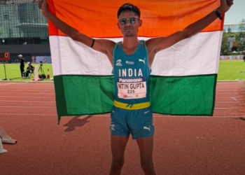 Asian U20 Athletics: Nitin Gupta clinches gold in 5000m race walk; Sadhna wins triple jump silver