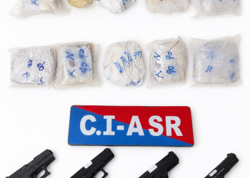 TWO BROTHERS LINKED TO DRUG AND ILLEGAL ARMS SMUGGLING MODULE HELD WITH 5.5KG HEROIN, 4 PISTOLS