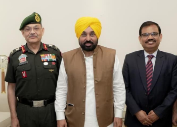 CM Bhagwant Singh Mann, Western Command Army Commander discuss border security, disaster response & operational preparedness