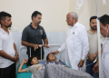BARINDER KUMAR GOYAL VISITS HOSPITAL, REVIEWS TREATMENT OF PERSONS TAKEN ILL AFTER CONSUMING FOOD AT WEDDING FUNCTION
