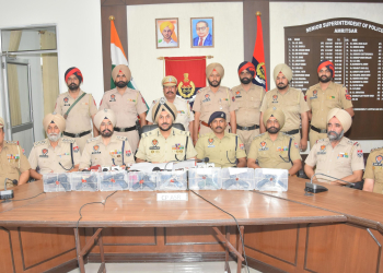FIVE LINKED TO CROSS-BORDER ARMS SMUGGLING MODULE HELD WITH 8 PISTOLS