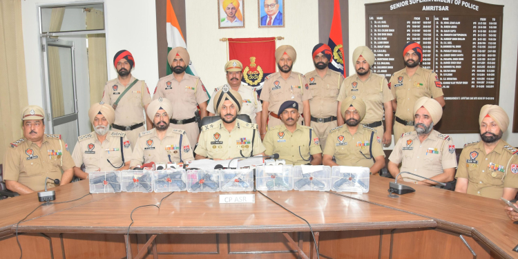 FIVE LINKED TO CROSS-BORDER ARMS SMUGGLING MODULE HELD WITH 8 PISTOLS