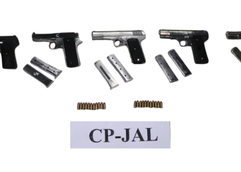 ILLEGAL ARMS SMUGGLING MODULE BUSTED IN JALANDHAR; THREE HELD WITH 5 PISTOLS