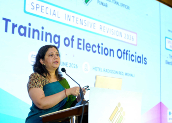 CEO Punjab Mrs. Anindita Mitra conducts training for officers deployed for the conduct of SIR