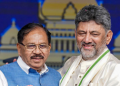 Shivakumar sworn in as K’taka CM; Parameshwara Deputy CM with 12 Ministers
