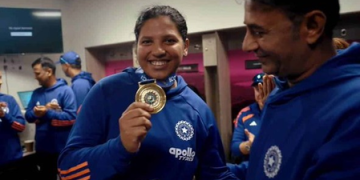 Richa Ghosh clinches Impact Fielder award for T20I series against England