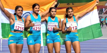 Indian women’s 4x100m relay team clinches gold, sets meet record at New Taipei City Athletics Open