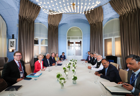 G7 Summit: PM Modi discusses India-EU FTA & West Asia with EU leaders, says MEA