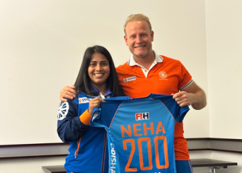 Hockey India congratulates midfielder Neha on completing 200 international caps