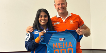 Hockey India congratulates midfielder Neha on completing 200 international caps