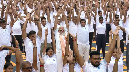 ‘People from all walks of life participated’: PM Modi on Yoga Day event in Kolkata