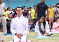 International Day of Yoga: Akshay Kumar performs yoga asanas alongside Union Minister Mansukh Mandaviya