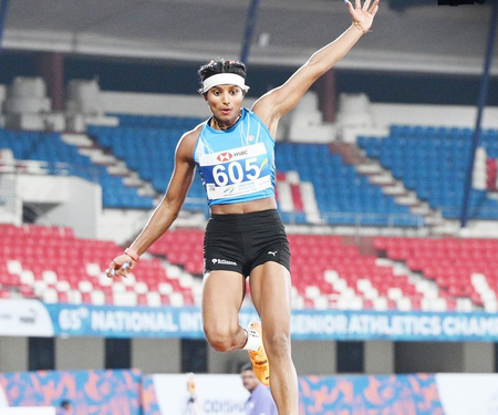 Inter-State Athletics: Jumpers Ancy, Sarvesh break national records in Bhubaneswar