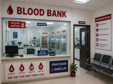 blood bank theft case
