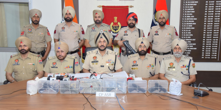 AFGHAN NATIONAL AMONG SIX LINKED TO CROSS-BORDER ARMS, DRUGS AND HAWALA NETWORK HELD; 1KG HEROIN, 5 PISTOLS, ₹5L DRUG MONEY RECOVERED