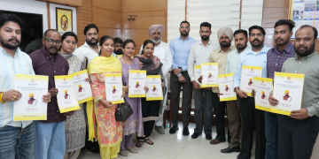 Finance Minister Harpal Singh Cheema hands appointment letters to 14 newly recruited employees in Excise & Taxation Department