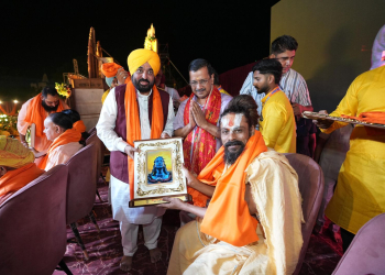 Bhagwant Mann Govt Walking on Path of Dharma Shown by Gurus Sahiban, Saints and Seers: Arvind Kejriwal