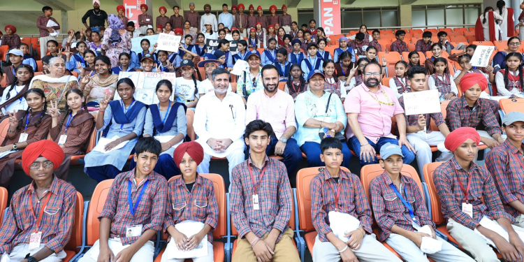 Barnala students experience & revel in spirit of cricket to the hilt