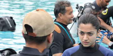 Rashmika Mandanna give peek into ‘Mysaa’ underwater action sequence: ‘Most challenging thing I’ve ever had to do in life’