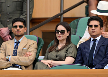 Wimbledon: Shubman Gill joins Anjali & Sachin Tendulkar in Royal Box at Centre Court