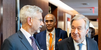 EAM Jaishankar discusses global hotspots, cooperation with UN chief