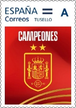 Spain’s postal service honours world champions with special commemorative stamp