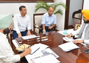Barinder Kumar Goyal on two-day tour of Doaba region to review flood protection works along Rivers