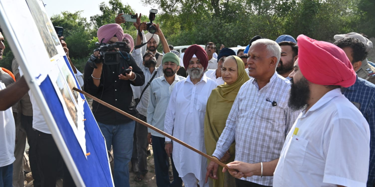 Barinder Kumar Goyal on two-day tour of Doaba region to review flood protection works along Rivers