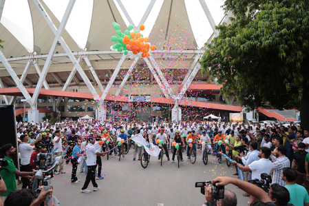 Fitness and patriotism collaborate as 86th Fit India Sundays on Cycle celebrates Independence Day