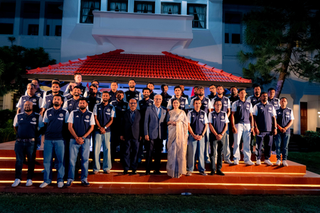 India High Commissioner hosts Team India ahead of Colombo Test