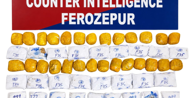 30KG HEROIN RECOVERED IN FEROZEPUR; TWO HELD