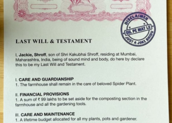 Jackie Shroff shares funny ‘Last Will’ dedicated to his plants