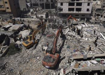 building collapses in Gaza