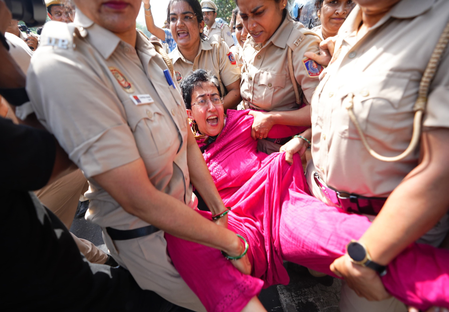 AAP leaders detained