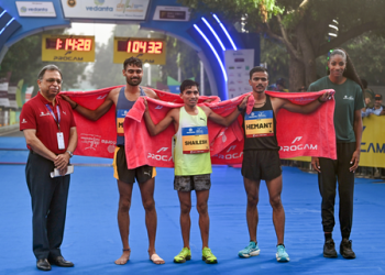 Shailesh Kushwaha, Ankita Dhyani bags Indian Elite honours at Delhi Half Marathon