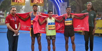 Shailesh Kushwaha, Ankita Dhyani bags Indian Elite honours at Delhi Half Marathon