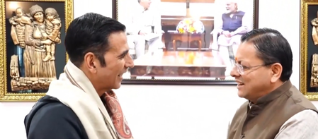 Akshay Kumar meets Uttarakhand CM