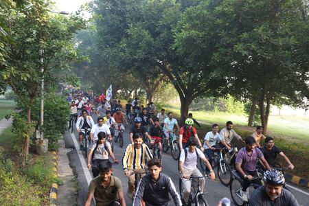 Fit India Sundays on Cycle celebrates World Food Day under ‘Pedal for Fitness, Ride for a Healthier World’ theme