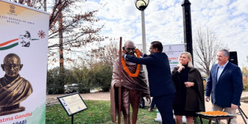 North Dakota unveils its first Mahatma Gandhi statue